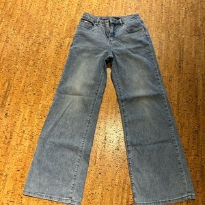 Women's Blue Jeans, wide leg from French Dressing Jeans